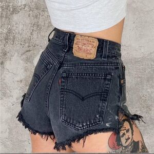 vintage 80s levi’s 501 cutoff shorts